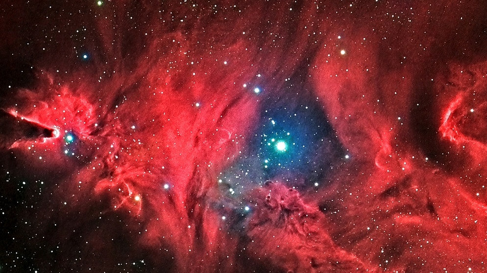 Emissionsnebelgebiet NGC 2264 mit Konusnebel und Weihnachts-Sternhaufen im Sternbild Einhorn | Bild: Stefan Hahne