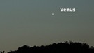 Venus und Merkur in der Abenddämmerung am 6. Juni 2013 | Bild: Heike Westram