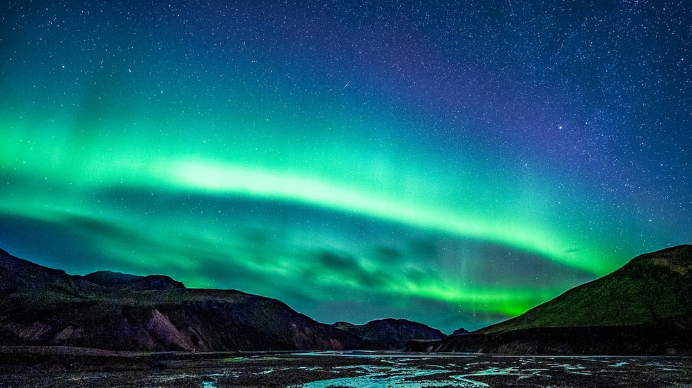 Polarlichter über Island, fotografiert am 28. September 2019 von Friedemann Holland. | Bild: Friedemann Holland