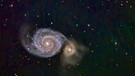 Die Whirlpool-Galaxie, Messier 51, im Sternbild Jagdhunde. Fotografiert von Werner Lumpe. | Bild: Werner Lumpe