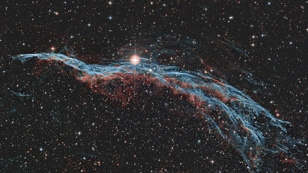 Der Cirrusnebel, 52 Cyg, NGC6960, Schleier-Nebel | Bild: Erwin Gastinger