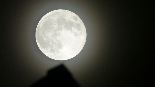 Der Vollmond am 17. Oktober 2024 war der größte Vollmond des Jahres. Hier aufgenommen von Wunibald Wörle | Bild: Wunibald Wörle